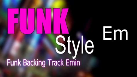 Funk Guitar Backing Track Em 107 Bpm Highest Quality YouTube