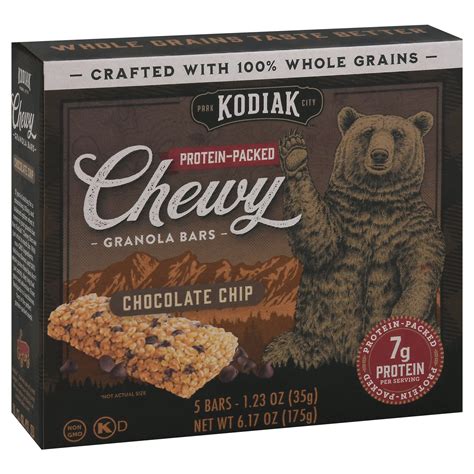 Kodiak Cakes 7g Protein Chewy Granola Bars Chocolate Chip 53 OFF