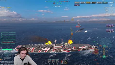 World Of Warships Manfred Von Richthofen When You Face The 5 Dd Setup From Cloud Youtube