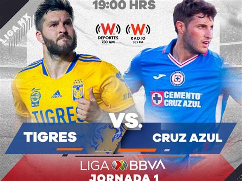 Tigres Vs Cruz Azul En Vivo Online Liga Mx Jornada 1 Apertura 2022