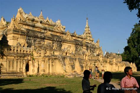 Maha Aung Mye Bonzan The Monastery Ava Mandalay Myanmar Burma