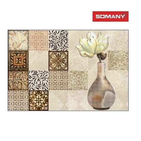 Ceramic Gloss Somany Designer Ascot Hl 01 A B Wall Tile Size 300 X