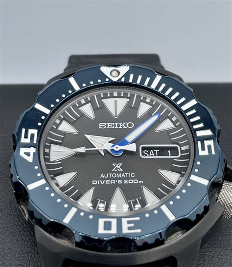 Seiko Prospex Blue Bezel Monster Automatic 43mm Exhibition Case Back