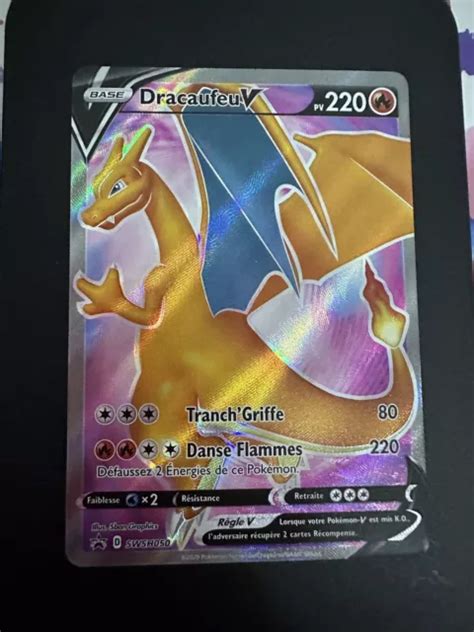 Carte Pok Mon Dracaufeu V Full Art Swsh Scell Promo Fr Neuf