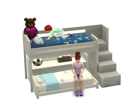 Sims 4 Maxis Match Bunk Beds (All Free) - All Sims CC