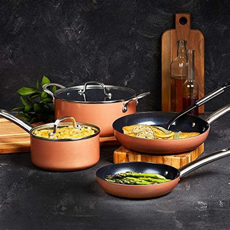 Copper Chef Black Diamond Piece Non Stick Induction Cookware Set