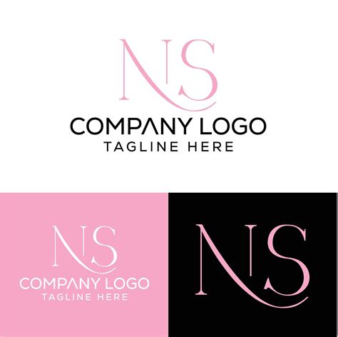 Initial Letter NS Logo Design Monogram Creative Modern Sign Symbol Icon