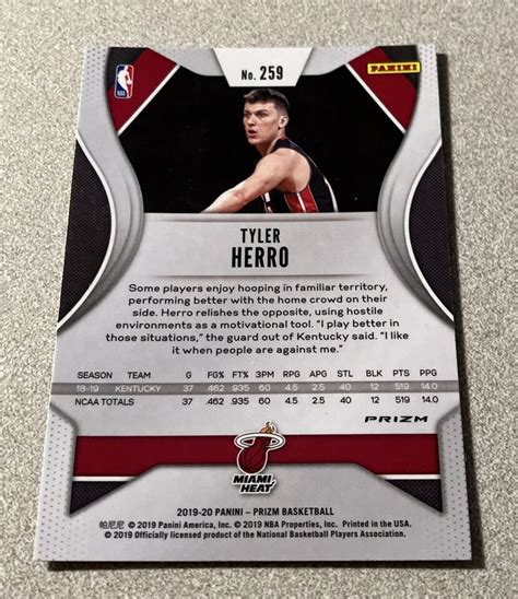 2019 20 Panini Prizm RC Green Prizm 259 Tyler Herro Heat EBay