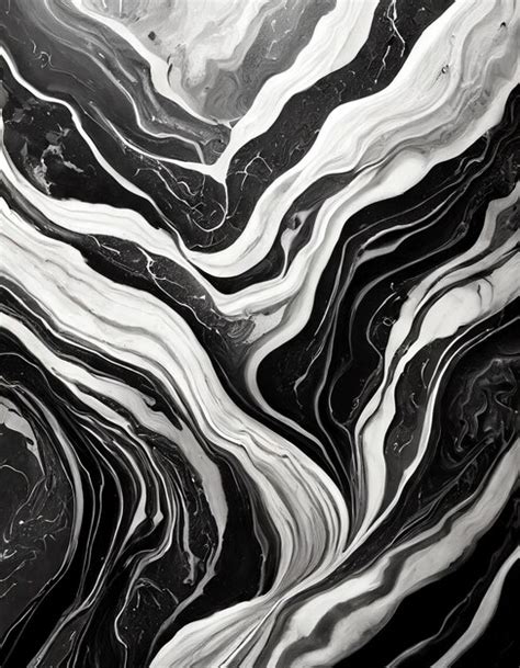 Premium Photo White And Black Marble Textured Background