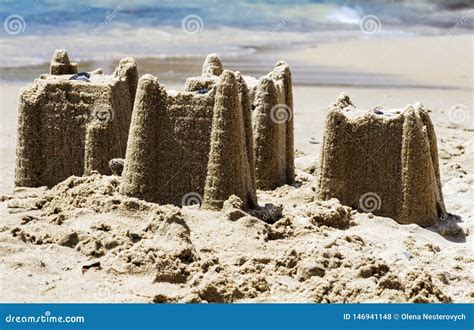 Sandcastles On The Beach Royalty-Free Stock Photo | CartoonDealer.com ...