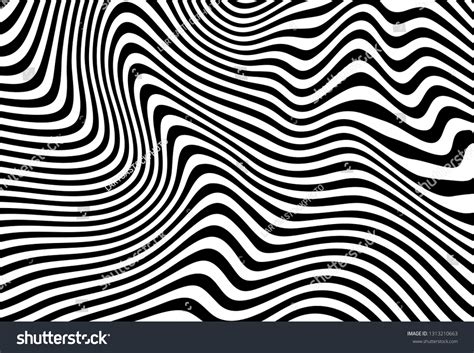 Black White Abstract Curved Lines Modern Stock Vector (Royalty Free ...