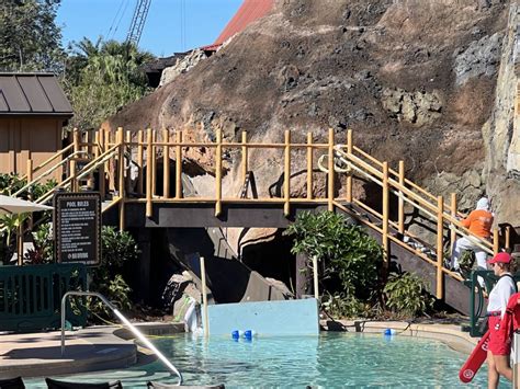 Lava Pool Slide Closed for Refurbishment at Disney’s Polynesian Village Resort - Disney by Mark