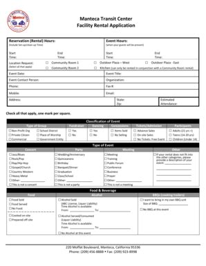 Manteca Transit Fill Online Printable Fillable Blank PdfFiller