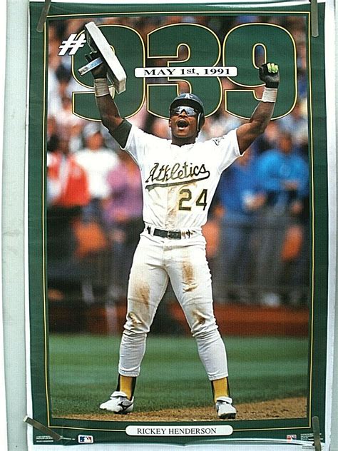 RARE RICKEY HENDERSON A S RECORD BREAKER 1991 VINTAGE ORIGINAL COSTACOS