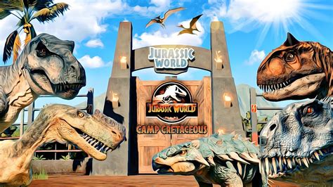 Todos Dinossauros De Acampamento Jurassico Jurassic World Evolution