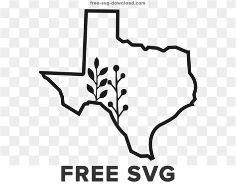 Texas Outline Svg | Free SVG Download