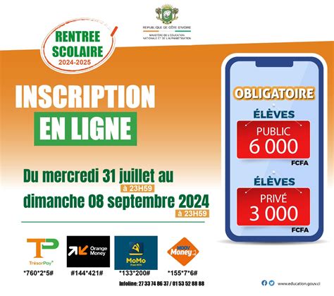 Rentrée scolaire 2024 2025 en Côte d Ivoire CI les Inscriptions en