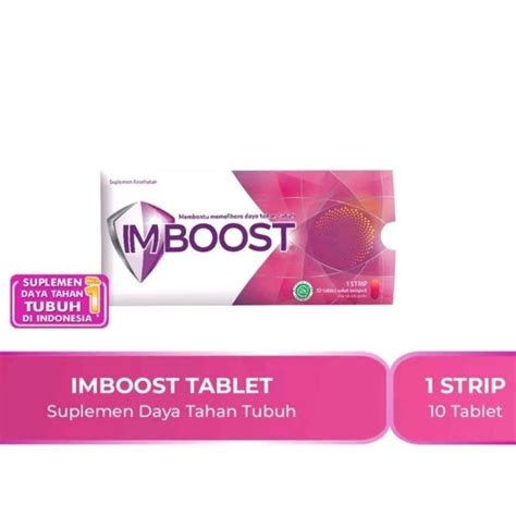 Jual IMBOOST Tablet Daya Tahan Tubuh 1 Strip 4tablet Dan 10tablet Dan