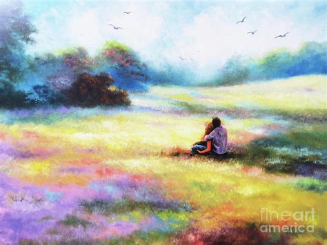 Lovers Rainbow Meadow Painting By Vickie Wade Fine Art America