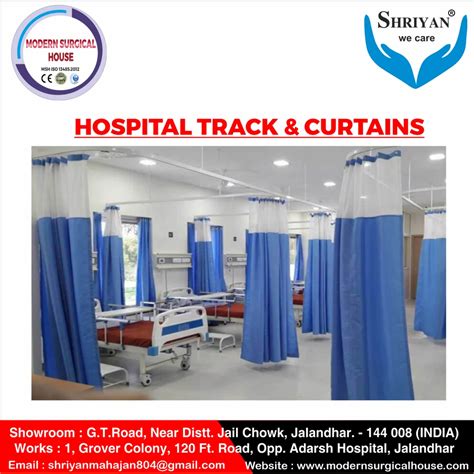 Blue Hospital Track Curtains At Rs Piece In Jalandhar Id