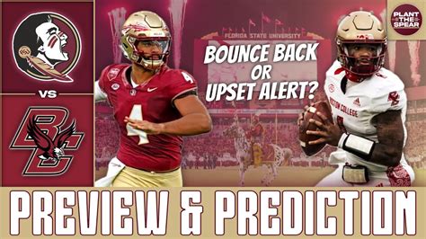 Bounce Back Or Upset Alert Florida State Vs Boston College Preview