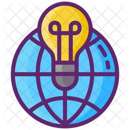 Global Initiatives Icon - Download in Colored Outline Style