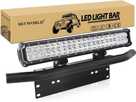 SKYWORLD Barra de luz LED 20 pulgadas 126 W luz de conducción de