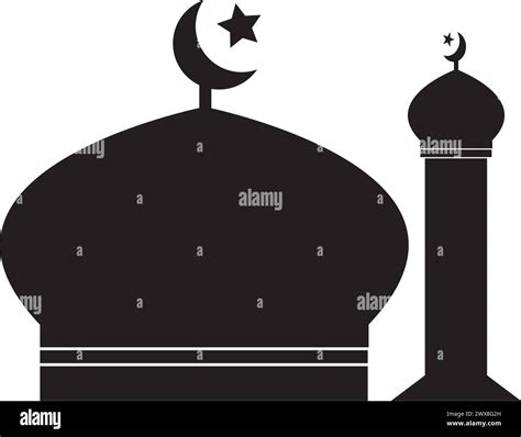 Mosque Icon Vector Illustration Logo Design Stock Vector Image Art