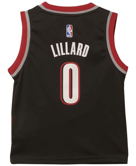 Adidas Kids Damian Lillard Portland Trail Blazers Replica Jersey In