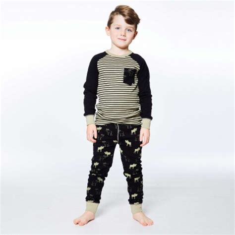 Organic Cotton Two Piece Pajama Set With Moose Print 18m Kroger