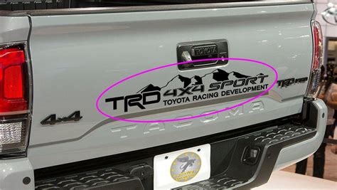 Trd 4x4 Sport Tailgate Decal Sticker For Tacoma Tundra Toyota Etsy