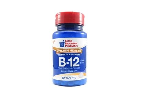 Vitamin B 12 Cyanocobalamin 1 000mcg Tablets 60 Bottle Mcguff