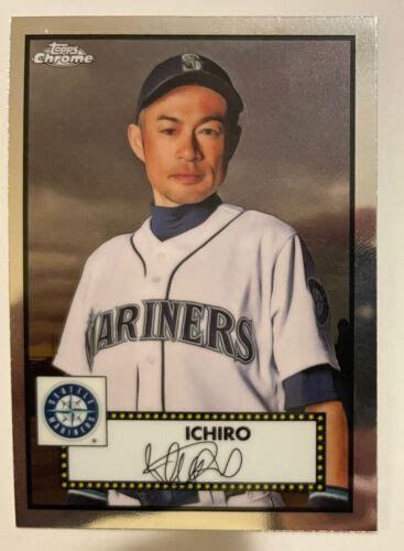 2021 Topps Chrome Platinum Anniversary Ichiro 492 Base Seattle