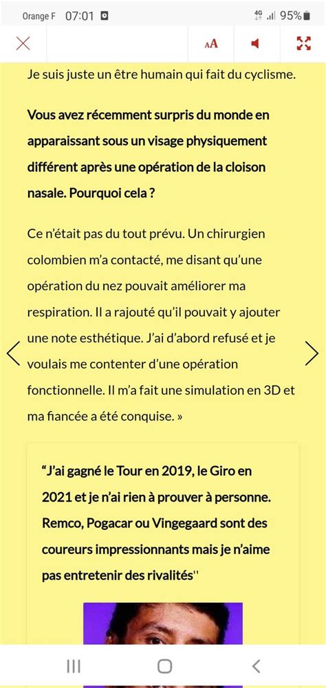 ntoine VAYER on Twitter Bernal après son accident en a profité