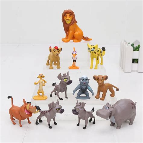 Figuras De Acci N Del Rey Le N Juguetes De Pvc De Mufasa Nala Hienas