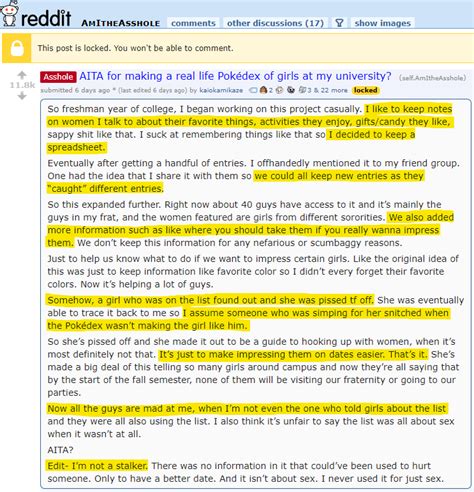 Reddit Lies On Twitter Redditor Makes A Pokedex Of Girls At His