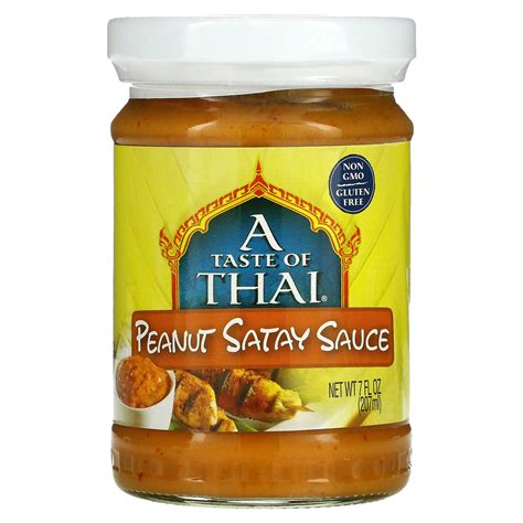 A Taste Of Thai Peanut Satay Sauce 7 Fl Oz 207 Ml