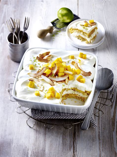 Exotisches Mango Kokos Tiramisu Ohne Alkohol Rezept EAT SMARTER