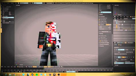 Tutorial Blender Minecraft Skin Animieren Deutsch German Ohne