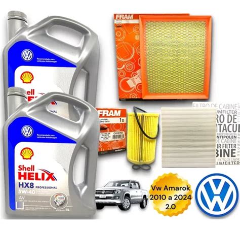 Kit Filtros Amarok 2 0 2010 A 2024 Aceite Shell Helix Hx8