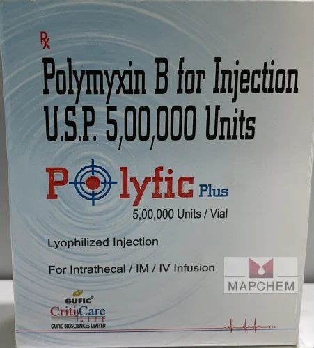 Polyfic Plus 5MIU Polymyxin Injection At Rs 170 Vial In Gurugram ID