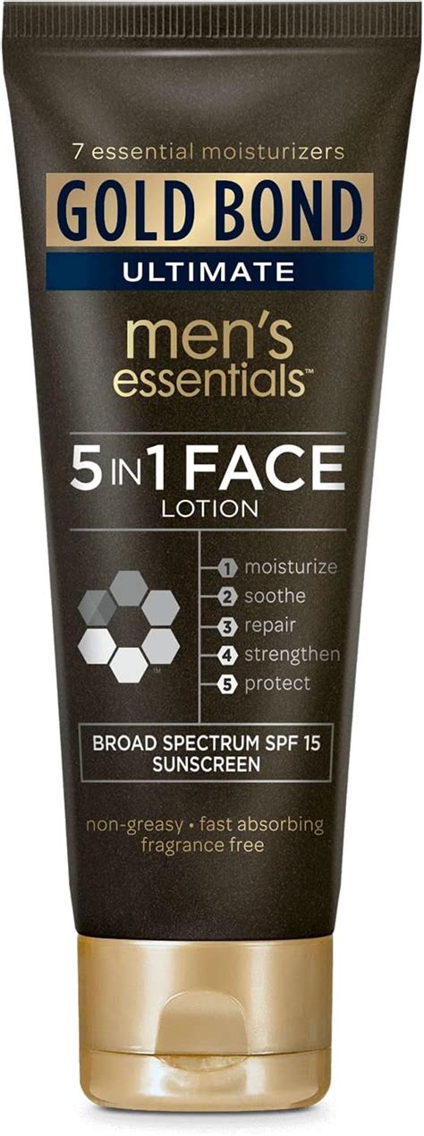 Gold Bond Ultimate Men S Essentials 5 In 1 Face Lotion 3 3 Ounce Pack Of 1 Buy Online At