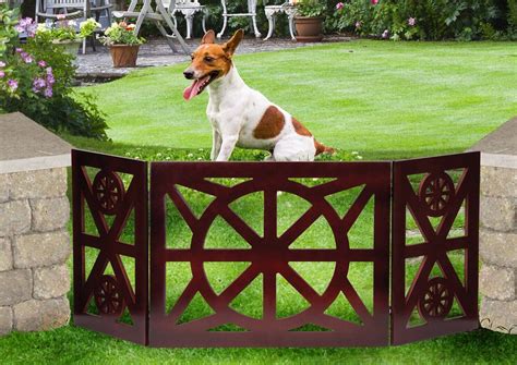 Trifold Wagon Wheel Dog Gate for Stairs,3 Panel Pet Gate - Freestanding Dog Gates, Lightweight ...