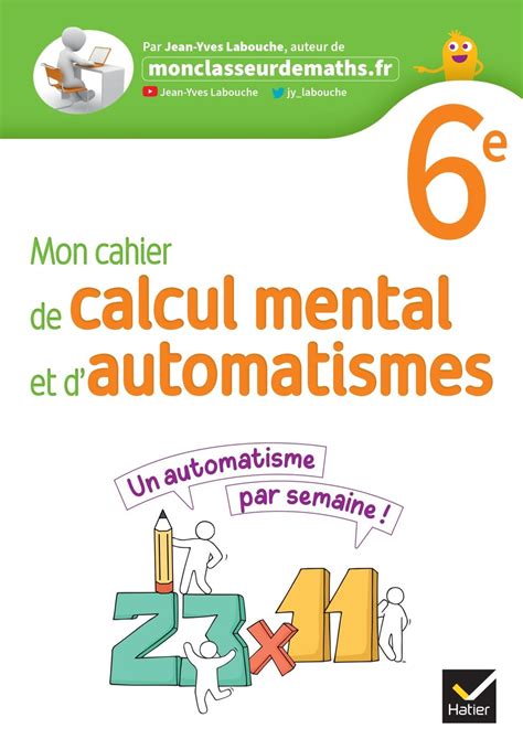 Mon Cahier De Calcul Mental Et D Automatismes E Ed Cahier