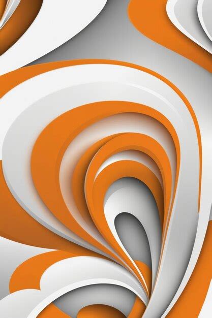 Premium AI Image Orange White Abstracts Background