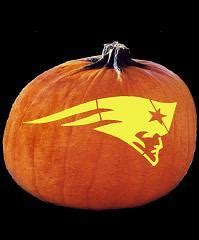 SpookMaster - NFL Football New England Patriots Pumpkin Carving Pattern ...