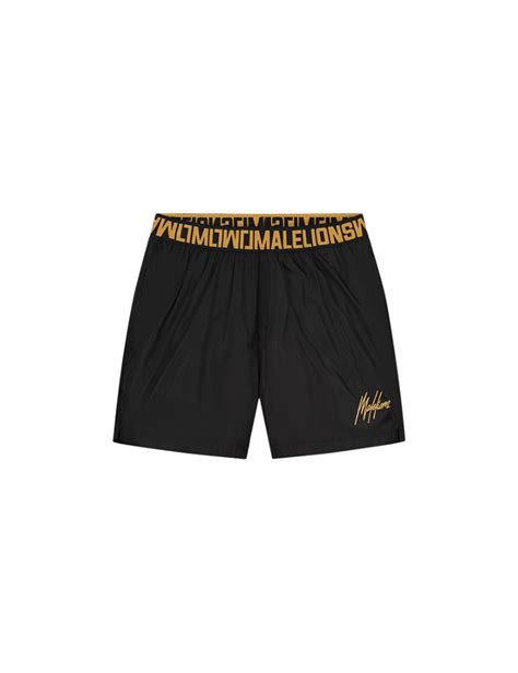 Malelions Venetian Swimshort Black Gold Eddy S Eindhoven