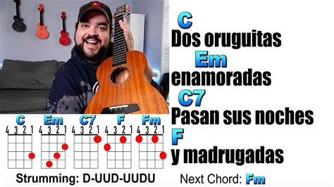 Dos Oruguitas Encanto Ukulele Play Along And Chords Youtube