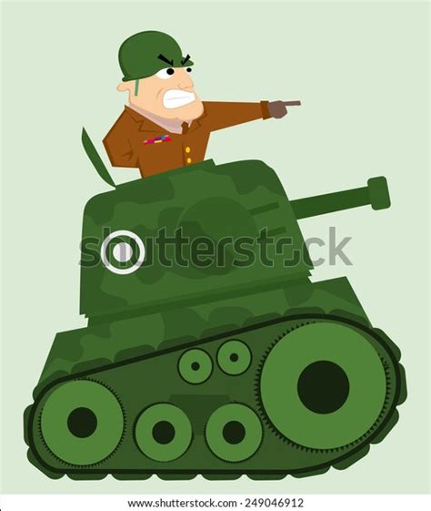 Cartoon Tank Army Soldier Stock Vector (Royalty Free) 249046912