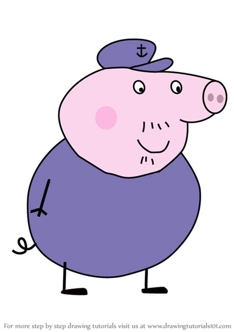 Learn How to Draw Grandpa Pig from Peppa Pig (Peppa Pig) Step by Step ...